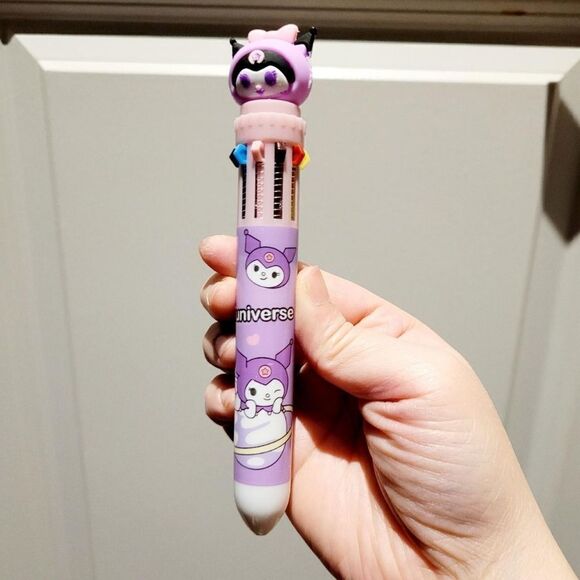 Brand New Set Of 4 Kuromi Multi Color Pens - Picture 5 of 7